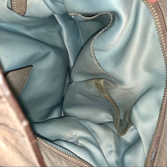 SOLD - COACH Collette Elevated Leather Hobo Bag in Grey - Picture 6 of 8